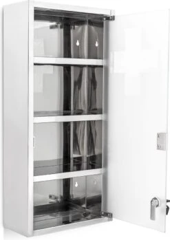 Relaxdays Medicijnkastje Rvs - Met Slot - Afsluitbare Medicijnkast - Hangend - Badkamer 14 Relaxdays Medicijnkastje Rvs - Met Slot - Afsluitbare Medicijnkast - Hangend - Badkamer -Badkamer Wijs 849x1200 5