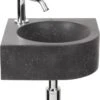 Differnz Cleo Fonteinset - Wasbak Natuursteen - Zwart - Gebogen Kraan - Chroom - Standaard Greep - 30 X 30 X 10 Cm 1 Differnz Cleo Fonteinset - Wasbak Natuursteen - Zwart - Gebogen Kraan - Chroom - Standaard Greep - 30 X 30 X 10 Cm -Badkamer Wijs 854x1200 6