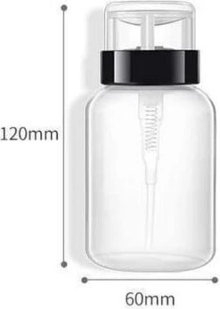 Doodadeals® Pompflesje - 2 Stuks X 220 Ml - Navulbaar - Pompfles - Pompflacon Leeg - 2x Pomp Dispenser - Voor Nagellak Remover - Make-up Remover - Alcohol -Badkamer Wijs 855x1200 5