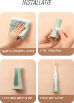 Happy Goodz Houder - Elektrische Tandenborstelhouder - GRIJS 1 Stuk - Flexibele Siliconen - Hangend Aan De Muur Zonder Boren - Geschikt Voor Oral-b & Philips Sonicare - Toothbrush Holder -Badkamer Wijs 861x1200 5