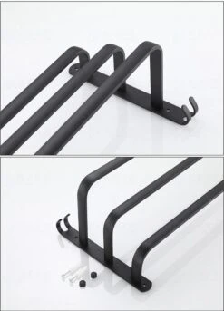 Handdoekrek Zwart - 3 Laags - Inclusief Montagemateriaal - Handdoekrek Badkamer - Handdoekstang -Badkamer Wijs 865x1200 1