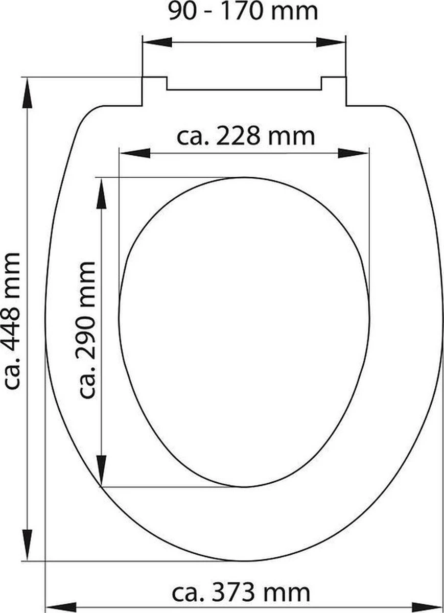 SCHÜTTE WC-Bril 82155 INDUSTRIAL GREY - Duroplast - Soft Close - Verchroomde Scharnieren - Decor - 1-zijdige Print 7 SCHÜTTE WC-Bril 82155 INDUSTRIAL GREY - Duroplast - Soft Close - Verchroomde Scharnieren - Decor - 1-zijdige Print - Afbeelding 5