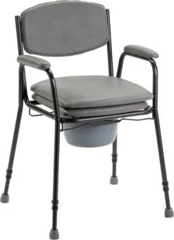 In Hoogte Verstelbare Toiletstoel / Postoel / WC Stoel Met Zachte Zitting. Tot 130 Kg Belastbaar. -Badkamer Wijs 871x1200 3