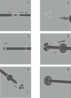 Sealskin Rondalux Douchegordijnstangset Wit -Badkamer Wijs 872x1200