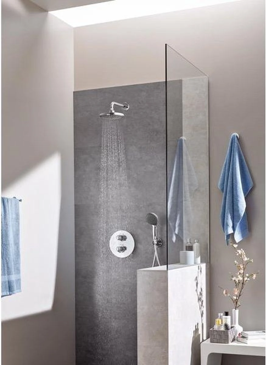 GROHE QuickFix Vitalio Start 100 Waterbesparende Douchekop - Ø 10 Cm - EcoJoy - 2 Straalstanden 13 GROHE QuickFix Vitalio Start 100 Waterbesparende Douchekop - Ø 10 Cm - EcoJoy - 2 Straalstanden - Afbeelding 11