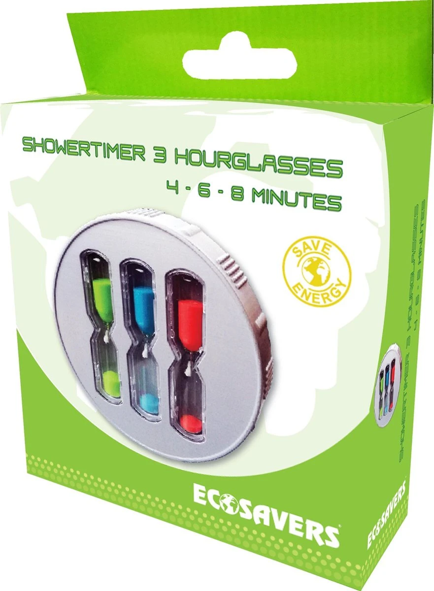 EcoSavers ShowerTimer Hourglass 3 Zandloper Douche Timer Shower Timer Met 4 • 6 • 8 Minuten Zandlopers Douchetimer | Douchewekker | ShowerTimer | Douche Wekkers 5 EcoSavers ShowerTimer Hourglass 3 Zandloper Douche Timer Shower Timer Met 4 • 6 • 8 Minuten Zandlopers Douchetimer | Douchewekker | ShowerTimer | Douche Wekkers - Afbeelding 3