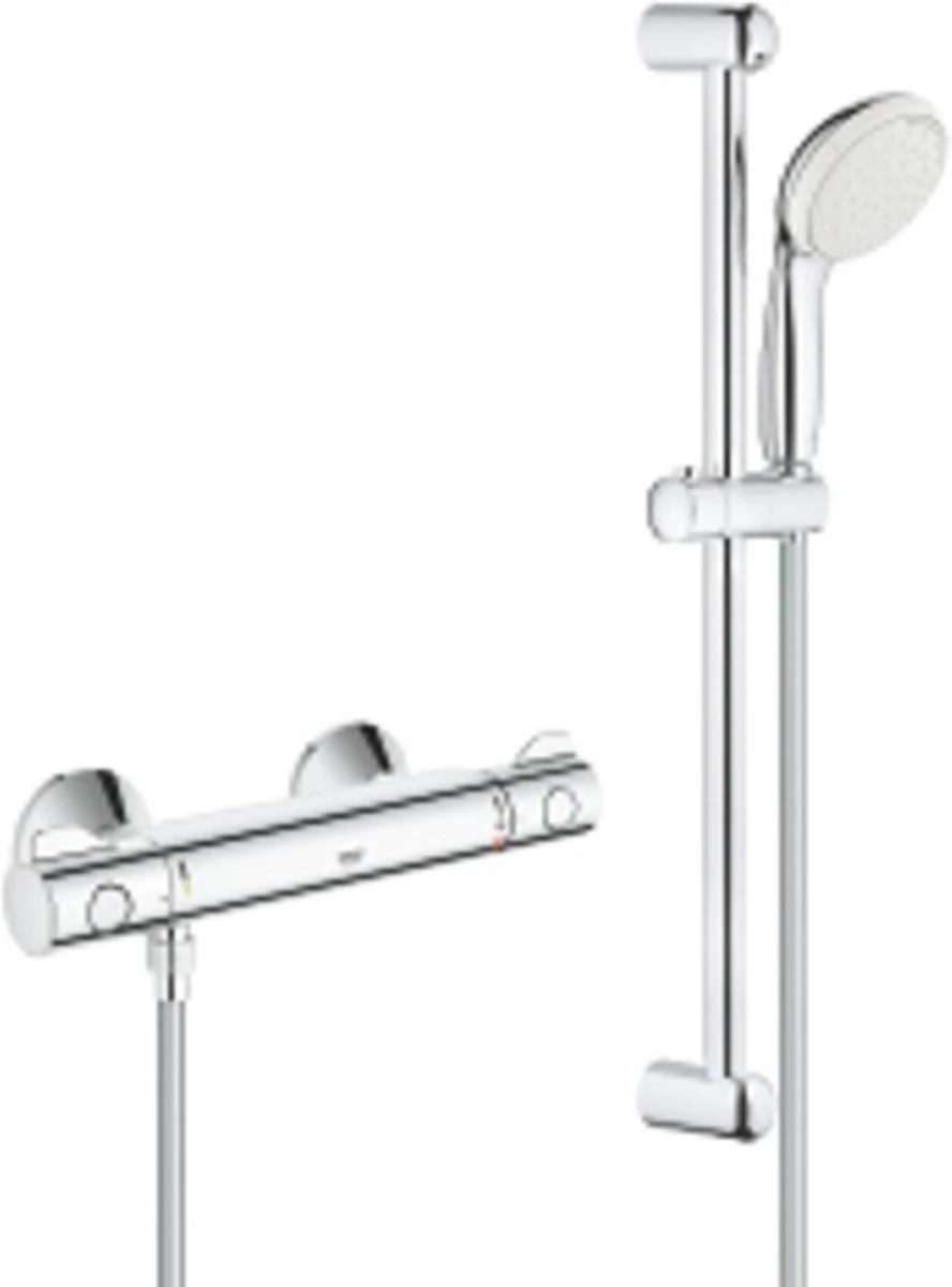 GROHE Grohtherm 800 Thermostatische Douchekraan - Met Doucheset - EcoJoy®- Chroom - 34565001 7 GROHE Grohtherm 800 Thermostatische Douchekraan - Met Doucheset - EcoJoy®- Chroom - 34565001 - Afbeelding 5