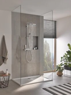 GROHE QuickFix Vitalio Joy 310 Regendouche - CoolTouch - Met Planchet - ø 31 Cm - Chroom -Badkamer Wijs 899x1200 42