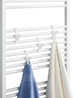 4x Handdoek Haak - Kleding Haak Voor Radiator - Radiatorhaakje - Handdoek Houder Hangend Aan Verwarming - Badkamer Haken Hangend - Ophanghaakjes - Wit -Badkamer Wijs 902x1200 1
