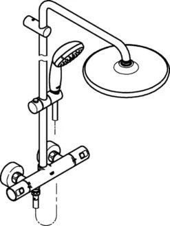 GROHE Vitalio Start 250 Regendouche - ø 25 Cm - Rond - Zwart -Badkamer Wijs 902x1200 5