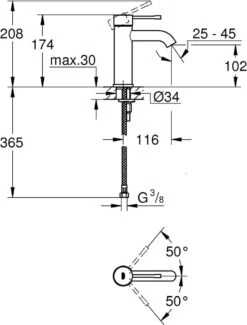 GROHE Essence New Wastafelkraan - Met EcoJoy® - Lage Uitloop - Chroom - 23590001 -Badkamer Wijs 911x1200 2