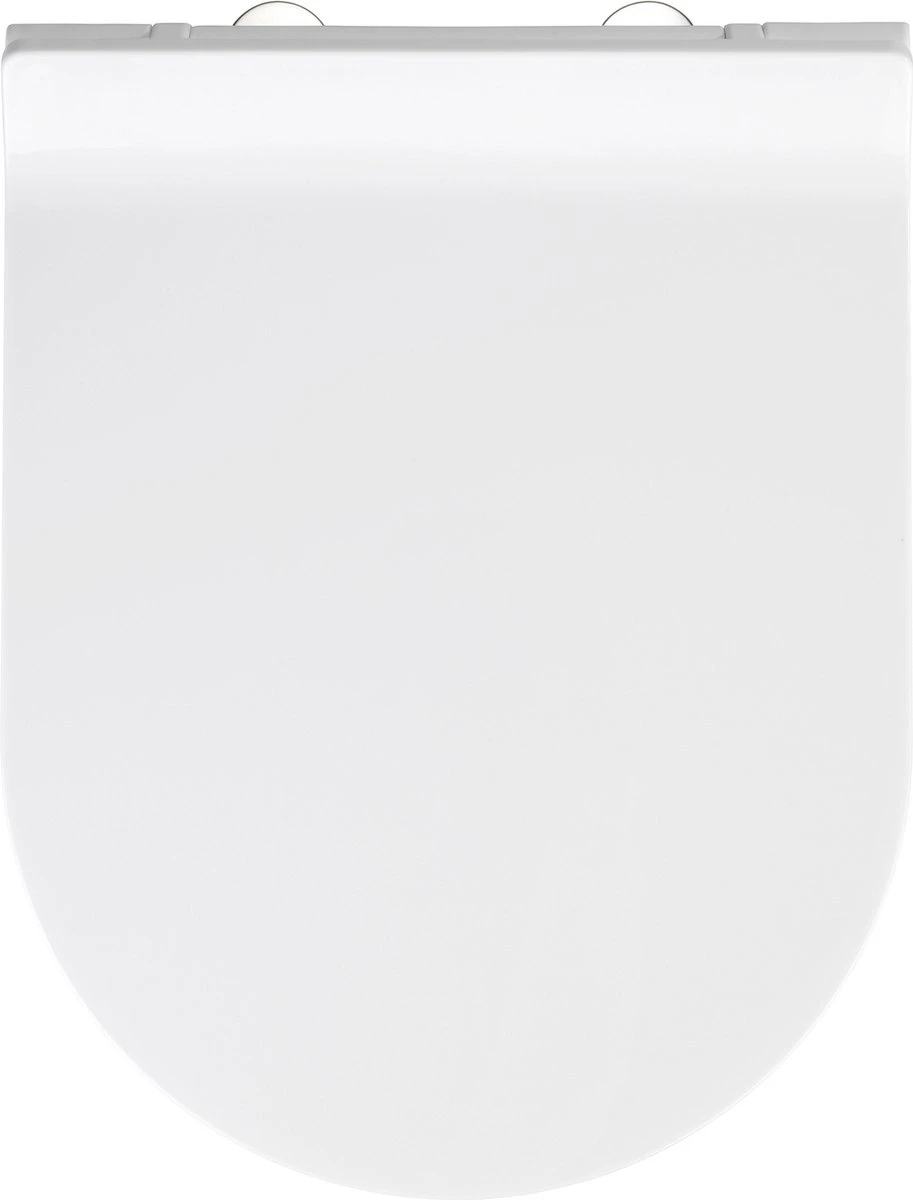 WENKO WC Bril Habos - Wit Thermoplast - Easy-Close Sluiting - Fix-Clip Bevestiging In RVS - Toiletbril - Toiletzitting 5 WENKO WC Bril Habos - Wit Thermoplast - Easy-Close Sluiting - Fix-Clip Bevestiging In RVS - Toiletbril - Toiletzitting - Afbeelding 3