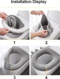 Toiletbril Rond - WC Bril Cover - Toiletbril Hoes - Duurzaam - Herbruikbaar - Grijs - Gratis Verzending -Badkamer Wijs 915x1200 7