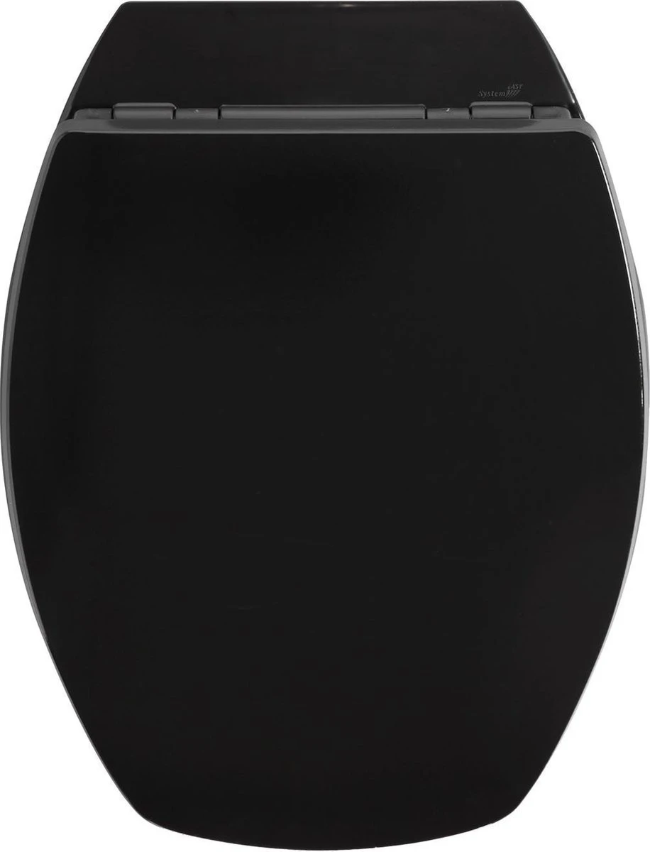 Allibert Wc-bril BACCARA² - Geperst Hout - Afklikbaar - Antibacterieel - Zwart Gelakt 3 Allibert Wc-bril BACCARA² - Geperst Hout - Afklikbaar - Antibacterieel - Zwart Gelakt