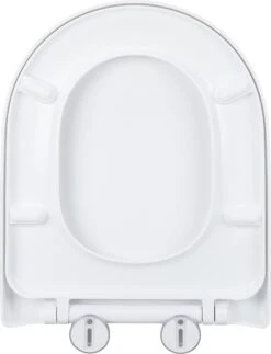 Relaxdays Wc Bril Softclose - D-vorm - Toiletbril Universeel - Toiletdeksel Plastic - Wit -Badkamer Wijs 918x1200