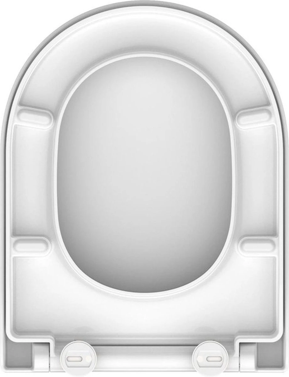 SCHÜTTE WC-Bril 82910 D-SHAPE WHITE - Duroplast - D-vorm - Soft Close - Afklikbaar - RVS-Scharnieren - Gelakt - Wit 13 SCHÜTTE WC-Bril 82910 D-SHAPE WHITE - Duroplast - D-vorm - Soft Close - Afklikbaar - RVS-Scharnieren - Gelakt - Wit - Afbeelding 11