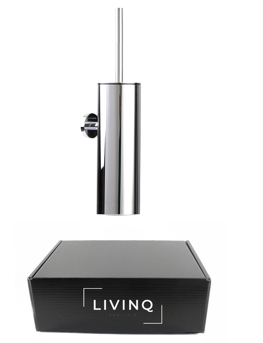 LIVINQ Toilet Borstel Houder Chroom - Wc Borstel Houder - Toiletborstelhouder Hangend 6 LIVINQ Toilet Borstel Houder Chroom - Wc Borstel Houder - Toiletborstelhouder Hangend - Afbeelding 4