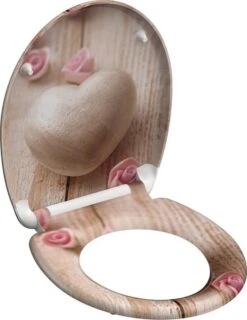 SCHÜTTE WC-Bril 82370 ROMANTIC - Duroplast - Soft Close - Afklikbaar - RVS-Scharnieren - Decor - 3-zijdige Print -Badkamer Wijs 926x1200 10