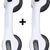 Merkloos 2x Anti Slip Zuig Handvat - Zuignap Handgreep Badkamer/Toilet - Badkamer Veiligheidsgreep - Handgreep Met Zuignappen - Badgreep - Krachtig En Verplaatsbaar - Trekvermogen Tot 50KG - 30cm -Badkamer Wijs 926x1200 5