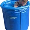 OpblaasbaarDirect | Opblaasbaar Bad - 1 Persoons Balkonbad - IJsbad / Tub Met Afvoerslang En Opblaasbare Rand - Met Comfortable Zitting - 75x80cm - Ijschallenge -Badkamer Wijs 928x1200 5