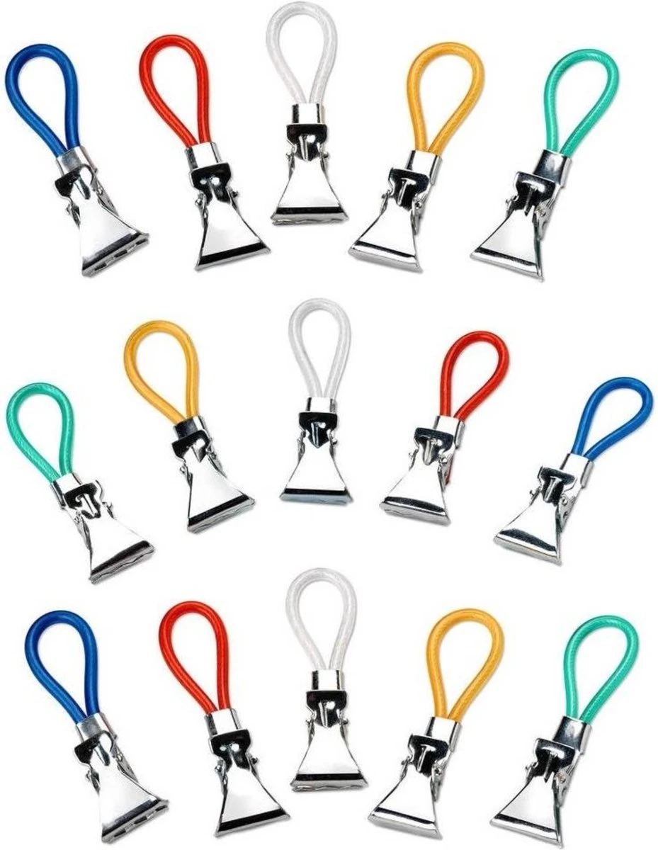 Merkloos Benson Handdoekhouders - Handdoekclips - 15 Stuks 3 Merkloos Benson Handdoekhouders - Handdoekclips - 15 Stuks