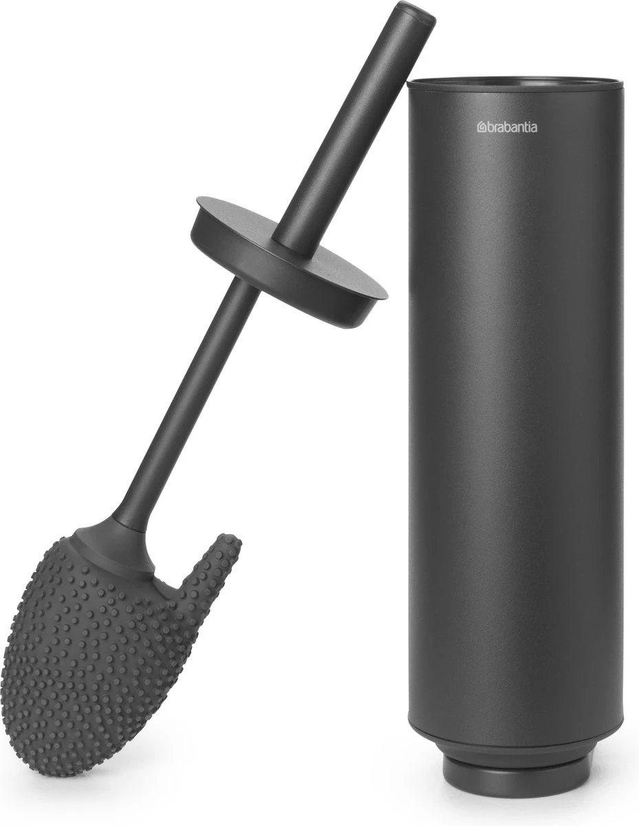 Brabantia MindSet WC Borstel Siliconen Met Houder - Mineral Infinite Grey 4 Brabantia MindSet WC Borstel Siliconen Met Houder - Mineral Infinite Grey - Afbeelding 2