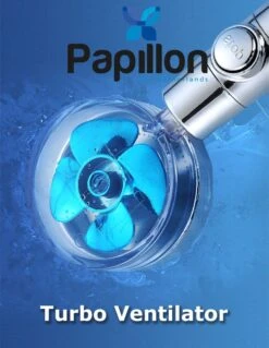 Papillon Douchekop - Turbo Hoge Druk - Met Waterfilter - Blauw -Badkamer Wijs 929x1200 4