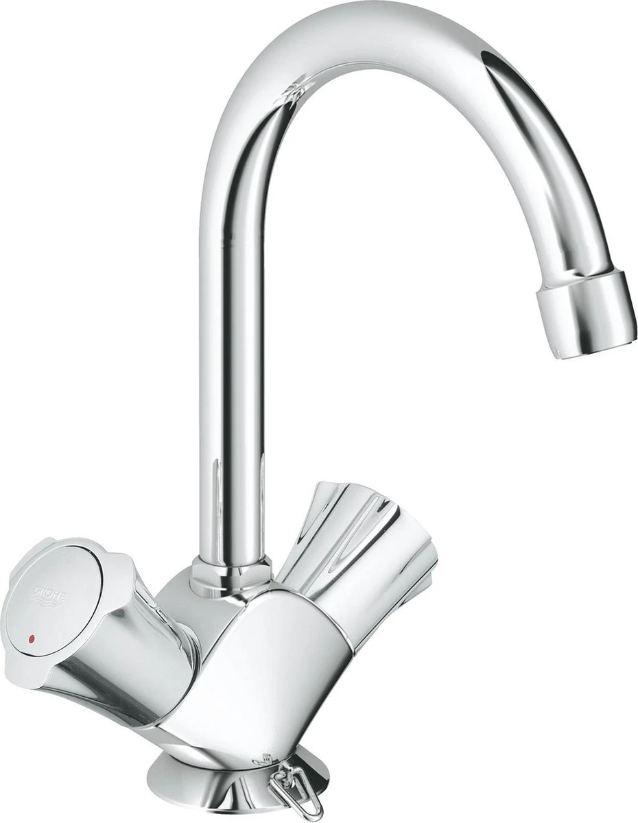 GROHE Costa-L Wastafelkraan - Met Ketting - Chroom 3 GROHE Costa-L Wastafelkraan - Met Ketting - Chroom