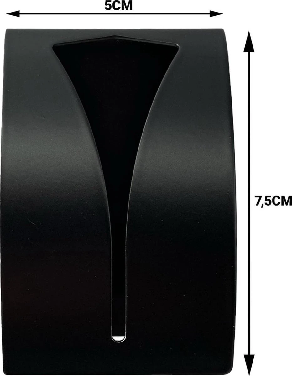 Handdoekhaak Set - RVS Zelfklevende Handdoekhaakjes - Handdoekhouder Badkamer - 2 Stuks - Zwart 5 Handdoekhaak Set - RVS Zelfklevende Handdoekhaakjes - Handdoekhouder Badkamer - 2 Stuks - Zwart - Afbeelding 3