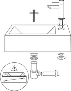 Differnz Helios Fonteinset - Wasbak Keramiek - Wit - Rechte Kraan - Chroom - Standaard Greep - 36 X 18 X 9 Cm 30 Differnz Helios Fonteinset - Wasbak Keramiek - Wit - Rechte Kraan - Chroom - Standaard Greep - 36 X 18 X 9 Cm -Badkamer Wijs 933x1200