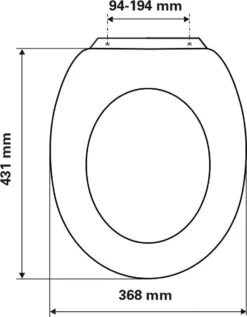 Plieger Classic Toiletbril – Wc Bril Zwart Gelakt MDF – Wc Brillen Met Deksel – Met Bevestigingsset -Badkamer Wijs 935x1200 4