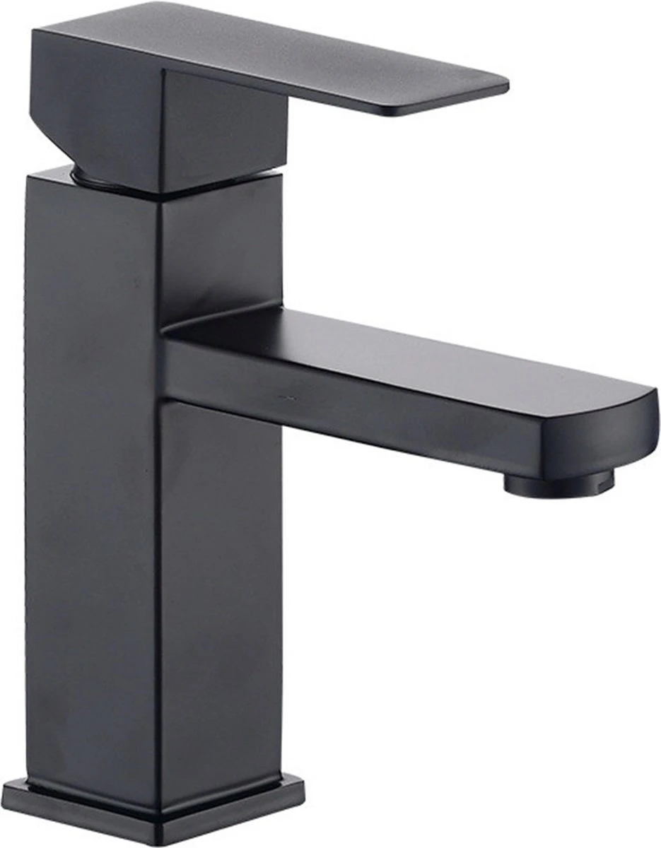 Merkloos Wastafelkraan | Badkamerkraan | Fonteinkraan | Mengkraan | Mat Zwart | RVS | Zwarte Kraan 4 Merkloos Wastafelkraan | Badkamerkraan | Fonteinkraan | Mengkraan | Mat Zwart | RVS | Zwarte Kraan - Afbeelding 2