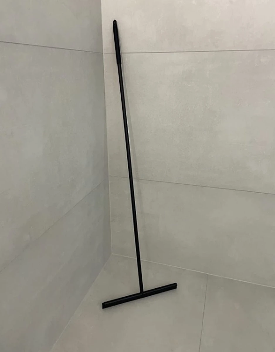 Vloerwisser - RVS - Vloertrekker Met Steel - Badkamer - Douchewisser Zwart - Douchetrekker 11 Vloerwisser - RVS - Vloertrekker Met Steel - Badkamer - Douchewisser Zwart - Douchetrekker - Afbeelding 9