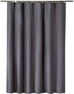 Su.B.dgn Douchegordijn 120x180 Anti Schimmel Polyester Badkamer Douchegordijn Wasbaar Met 12 Ringen | Grijs -Badkamer Wijs 943x1200 3