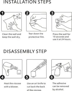 Merkloos Handdoekhaakjes - 3 In 1 Handdoekhaak - Wandhaak - Muurhaak - Zwart -Badkamer Wijs 948x1200 6