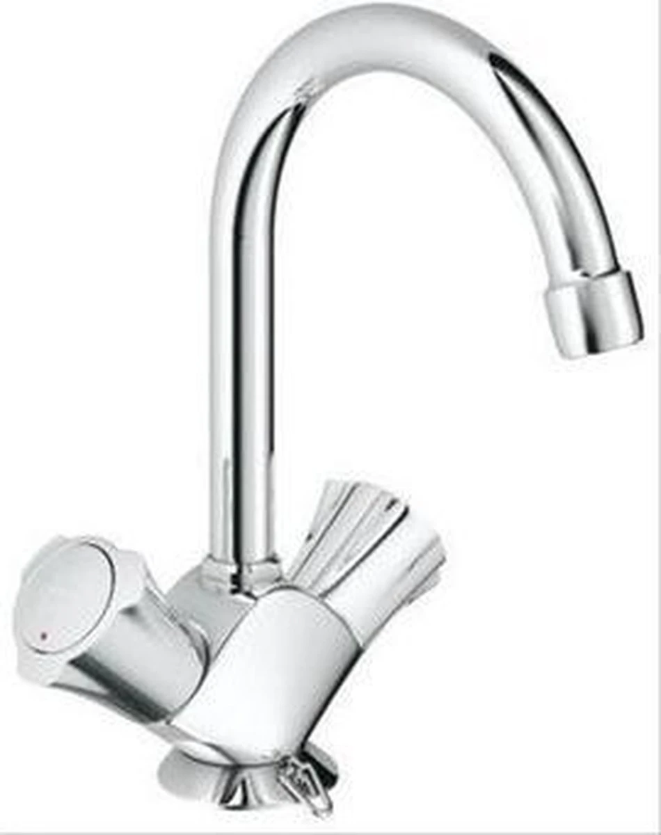 GROHE Costa-L Wastafelkraan - Met Ketting - Chroom 9 GROHE Costa-L Wastafelkraan - Met Ketting - Chroom - Afbeelding 7