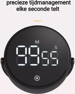 Merkloos Douchetimer - Douchewekker - Magnetisch - Digitaal - Spatwaterdicht - Zwart -Badkamer Wijs 954x1200 2