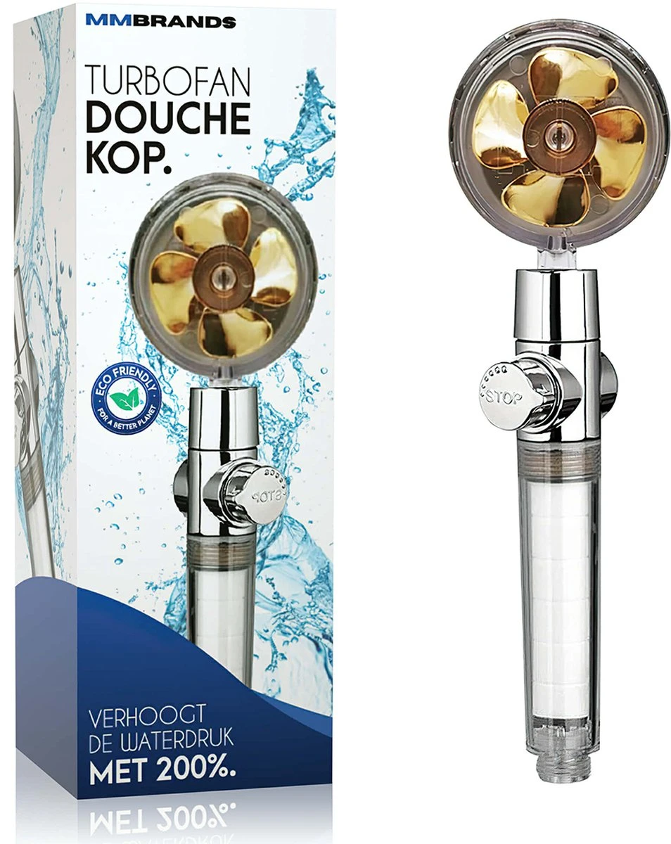 MM Brands Waterbesparende Douchekop - Handdouche Met Hoge Druk - Regendouche Waterbesparend 3 MM Brands Waterbesparende Douchekop - Handdouche Met Hoge Druk - Regendouche Waterbesparend