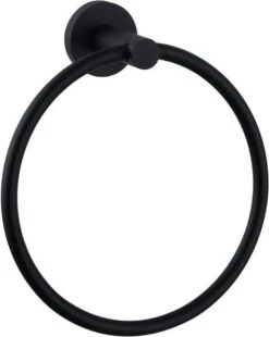 Merkloos Handdoekring Zwart - Handdoekrek Zwart - Badkamer Accessoires - Eenvoudig Te Monteren -Badkamer Wijs 956x1200 1