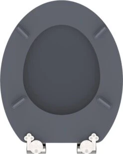 SCHÜTTE WC-Bril 80104 SPIRIT ANTHRAZIT - MDF-Hout - Soft Close - Verchroomde Scharnieren - Gelakt - Gesatineerd Antraciet -Badkamer Wijs 960x1200 8