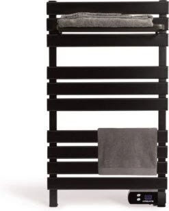 CREATE WARM TOWEL 500W - Elektrisch Handdoekenrek Voor Aan De Muur Met Plank - Zwart -Badkamer Wijs 961x1200 2