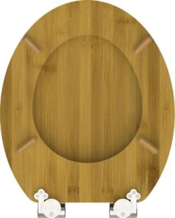 SCHÜTTE WC-Bril 81001 NATURAL BAMBOO - Massief Bamboe - Verchroomde Scharnieren -Badkamer Wijs 962x1200 13