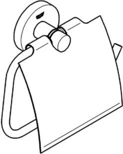 GROHE Essentials Toiletrolhouder - Met Deksel - Chroom - 40367001 25 GROHE Essentials Toiletrolhouder - Met Deksel - Chroom - 40367001 -Badkamer Wijs 963x1200