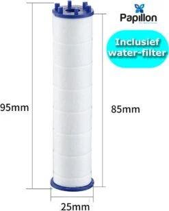 Papillon Douchekop - Turbo Hoge Druk - Met Waterfilter - Blauw -Badkamer Wijs 963x1200 3