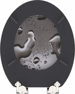 SCHÜTTE WC-Bril 80123 GREY STEEL - MDF-Hout - Soft Close - Verchroomde Scharnieren - Decor - 3-zijdige Print -Badkamer Wijs 963x1200 5