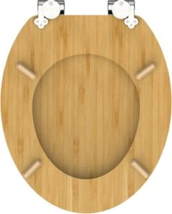SCHÜTTE WC-Bril 81101 NATURAL BAMBOO - Massief Bamboe - Soft Close - Verchroomde Scharnieren 19 SCHÜTTE WC-Bril 81101 NATURAL BAMBOO - Massief Bamboe - Soft Close - Verchroomde Scharnieren -Badkamer Wijs 964x1200 4