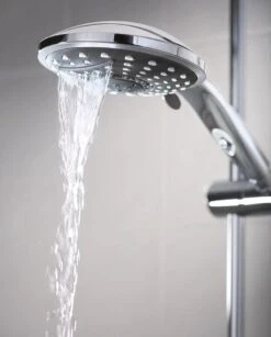 SCHÜTTE Niagara Handdouche - Douchekop Ø 15 Cm - 5 Standen - Watervaluitloop - Waterstop - Chroom -Badkamer Wijs 967x1200