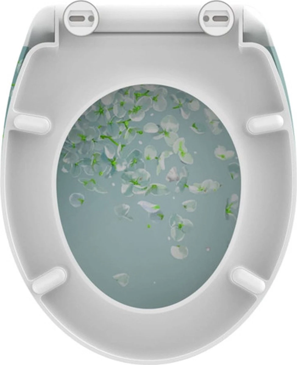 SCHÜTTE WC-Bril 82381 FLOWER IN THE WIND - Duroplast - Soft Close - Afklikbaar - RVS-Scharnieren - Decor - 3-zijdige Print 11 SCHÜTTE WC-Bril 82381 FLOWER IN THE WIND - Duroplast - Soft Close - Afklikbaar - RVS-Scharnieren - Decor - 3-zijdige Print - Afbeelding 9