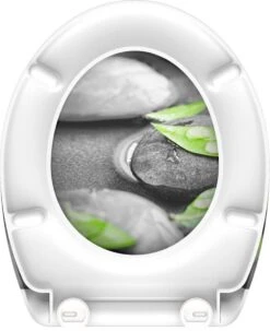 SCHÜTTE WC-Bril 82374 STONE - Duroplast - Soft Close - Afklikbaar - RVS-Scharnieren - Decor - 3-zijdige Print -Badkamer Wijs 977x1200 10