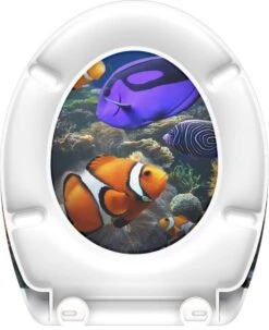 SCHÜTTE WC-Bril 82372 SEA LIFE - Duroplast - Soft Close - Afklikbaar - RVS-Scharnieren - Decor - 3-zijdige Print -Badkamer Wijs 977x1200 22